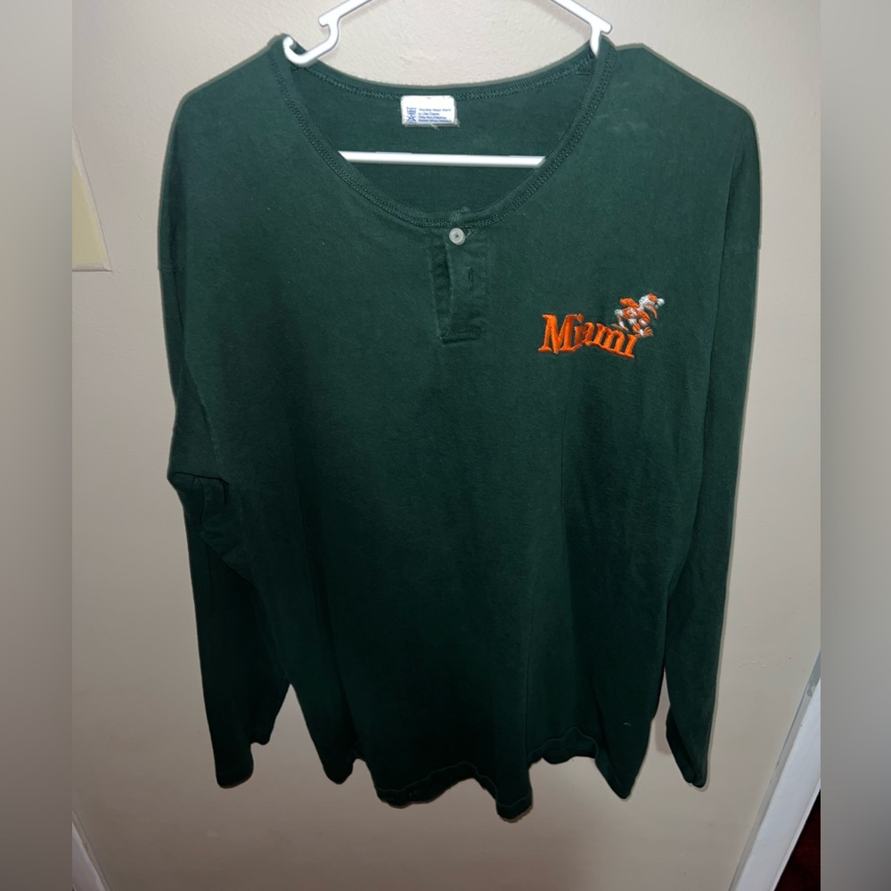 Vintage Miami Hurricanes Long Sleeve Shirt Men’s XL